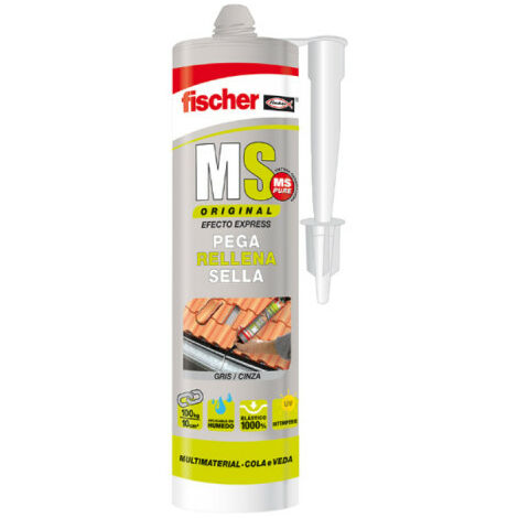 Mastic adhésif MS FISCHER - Gris universel 290 ml 546184