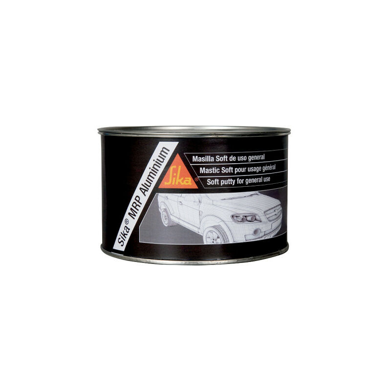 Mastic aluminium fin pour réparation de carrosserie - SIKA MRP Aluminium - Gris - 2,5kg - Gris