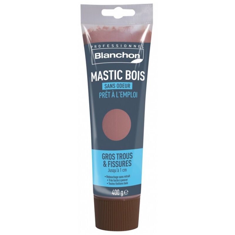 Blanchon - Mastic bois tube 400g nuancier bois exotique sans odeur et prêt à l'emploi