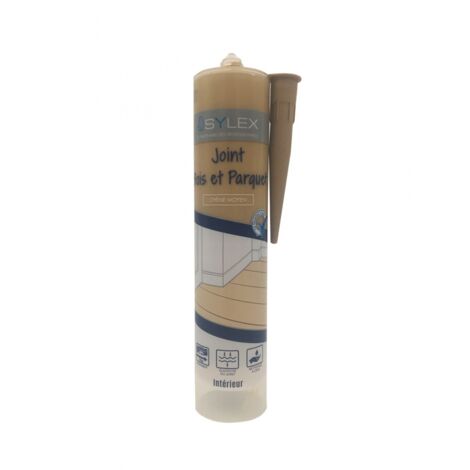 Mastic bois et parquet Sylex - Joint de finition élastique  Couleur: CHENE MOYEN
