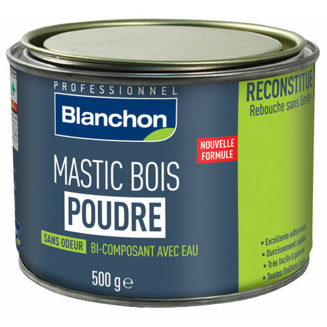 Mastic Bois Poudre 500g BLANCHON - plusieurs modèles disponibles