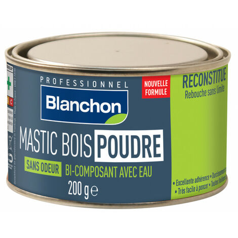 Mastic bois poudre - Chêne rustique - 200 g