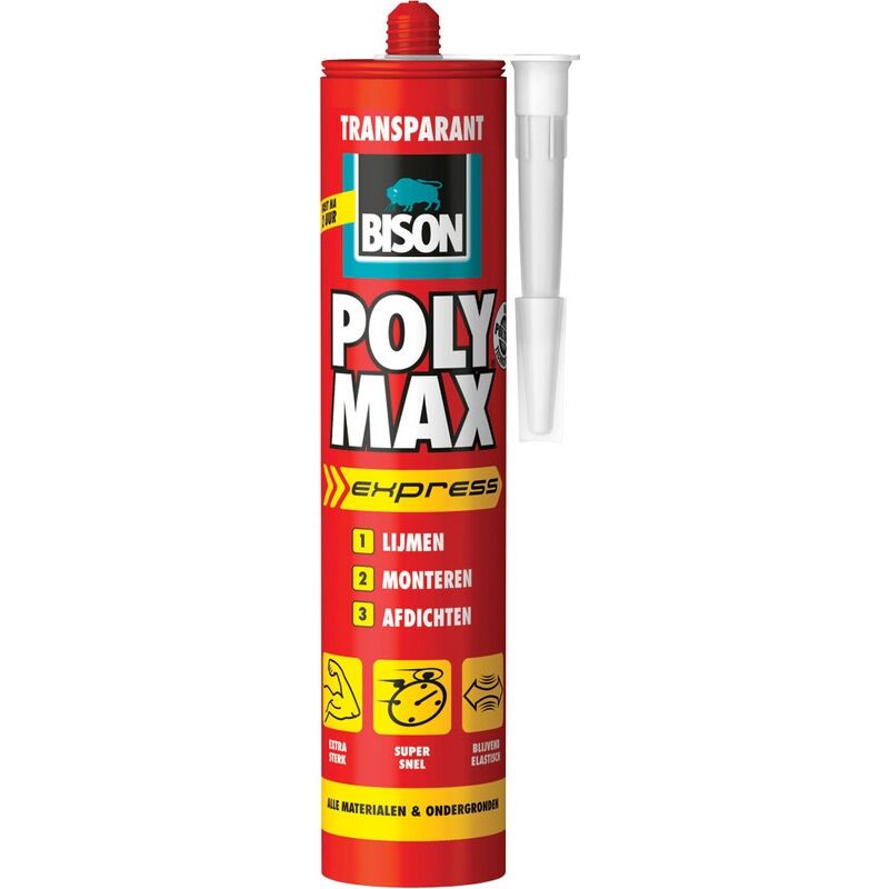 Mastic-Colle Bison Polymax Express 300g Transparent 1029801