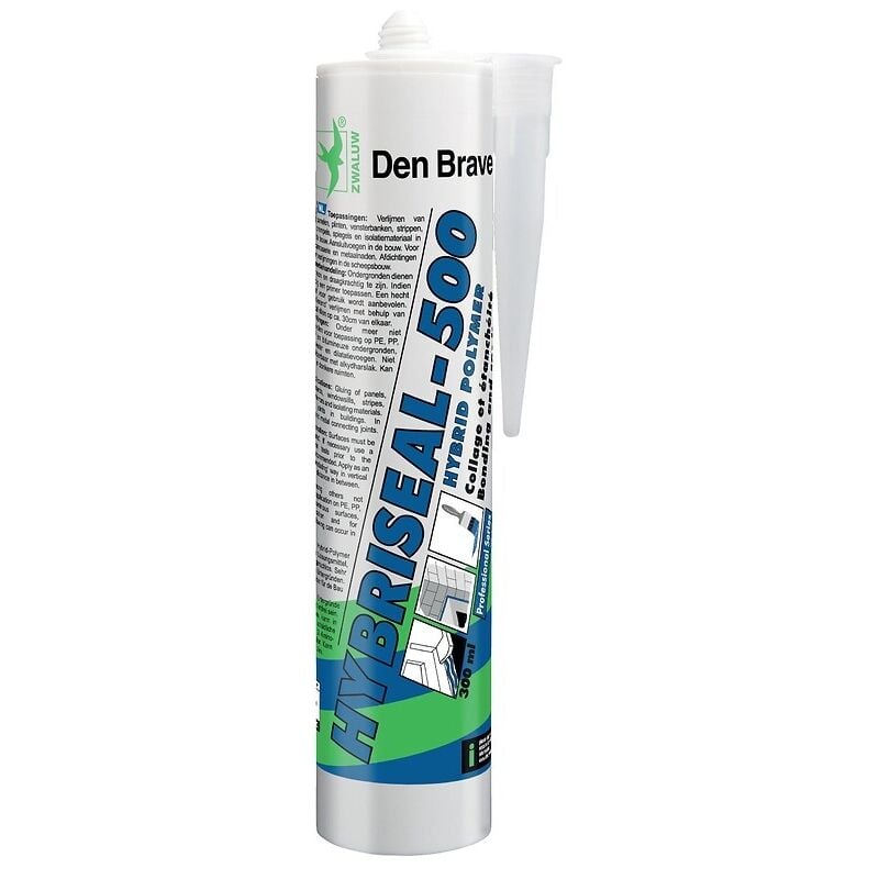 Den Braven - Mastic colle hybride multiusages tous supports Hybriseal 500 blanc cartouche 300ml