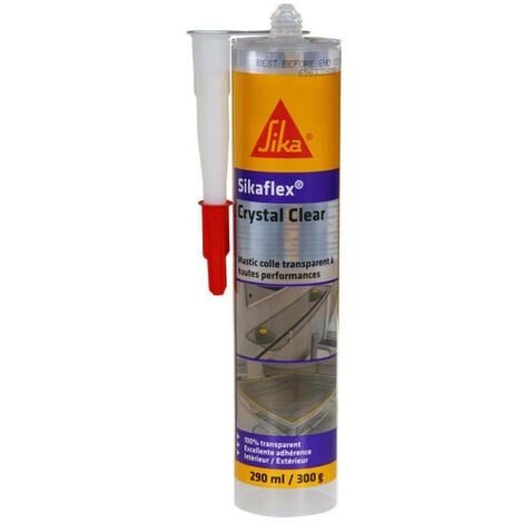 Mastic colle multi-usage SIKA Sikaflex Crystal Clear - Transparent - 300ml