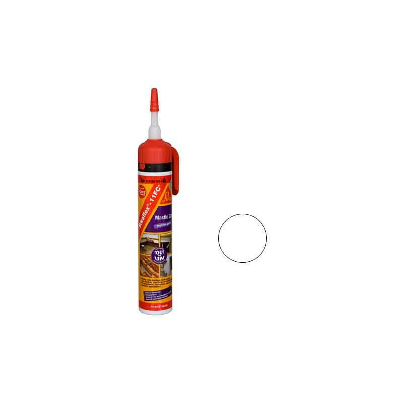 Mastic-colle multi-usages et multi-supports sans pistolet - SIKA Sikaflex 11 FC+ - Blanc - 260g
