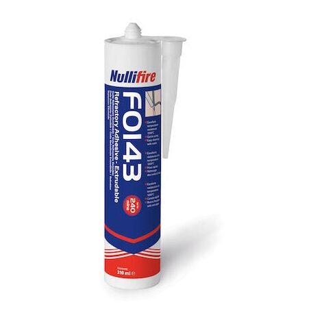 Mastic colle réfractaire coupe feu Nullifire FO143 310ml Illbruck