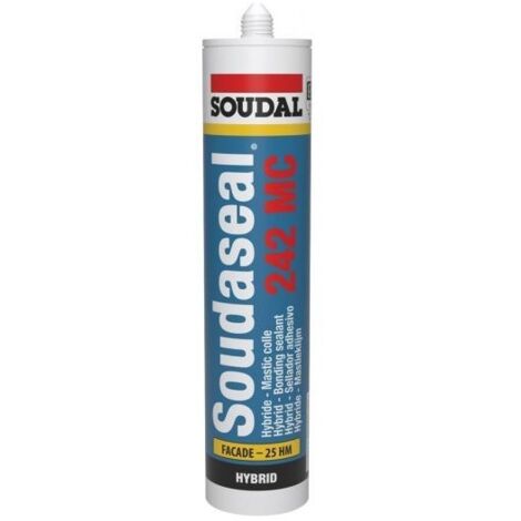 Mastic colle Soudaseal 242 MC gris 290ml - SOUDAL - 131184