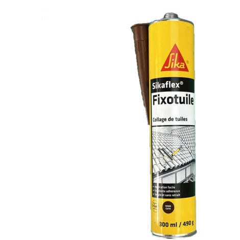 Mastic-colle souple SIKA Sika Fixotuile - Terre cuite - 300ml