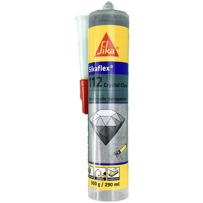 Sika - Colle mastic flex-112 Crystal clear - Transparent - 617930 - Transparent