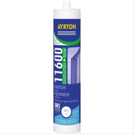 Mastic construction silicone 11600 gris - 24 cartouches de 300ml