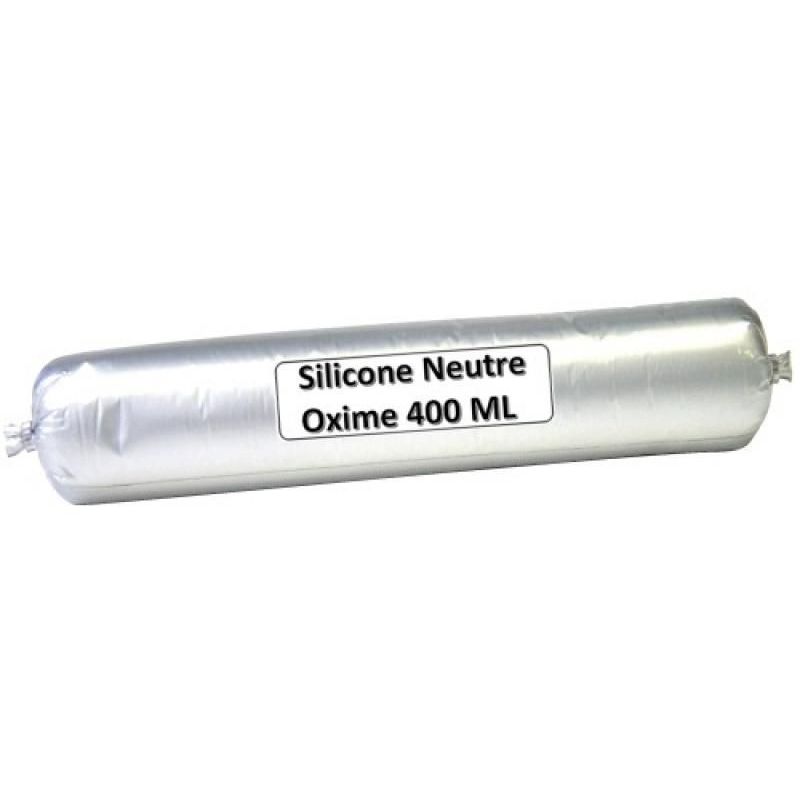 Mastic construction silicone neutre Neo5 coloris blanc en poche de 400 ml Soudal