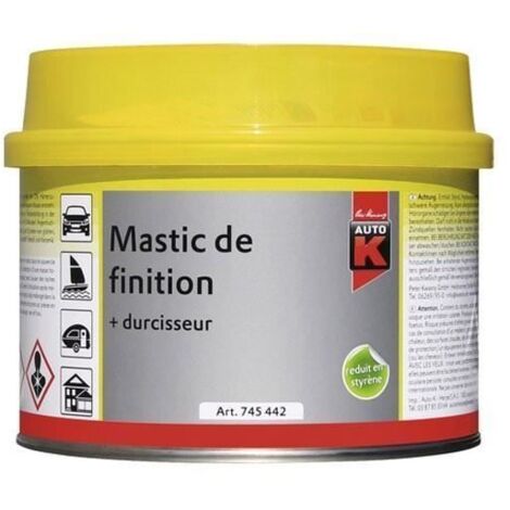 Mastic de finition - Auto-K - 250gr - Jaune - Facilité d'utilisation - Qualité supérieure