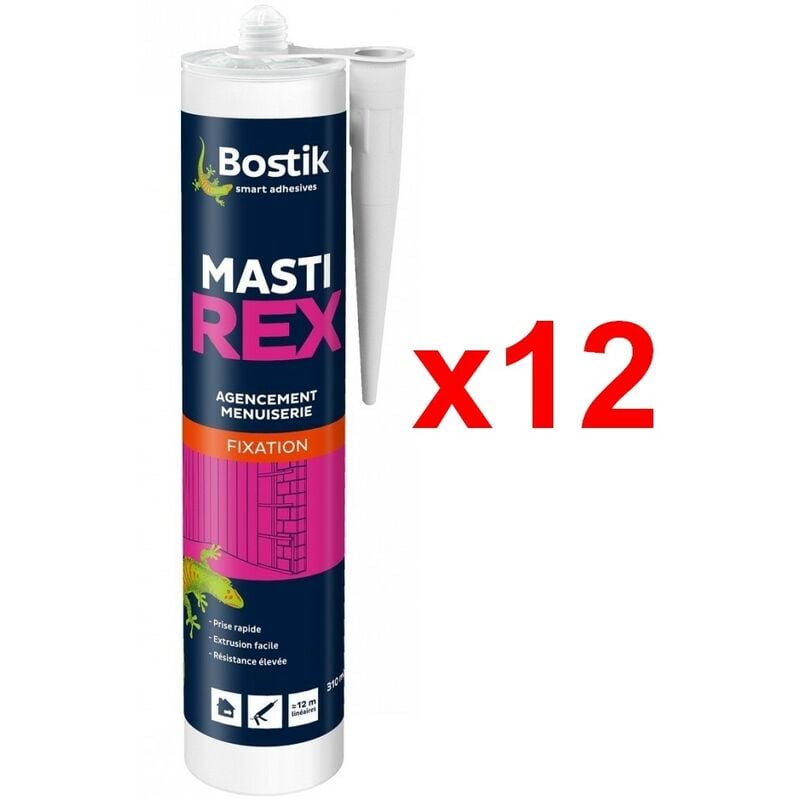 Bostik - mastirex Conditionnement: Pack de 12 Cartouches