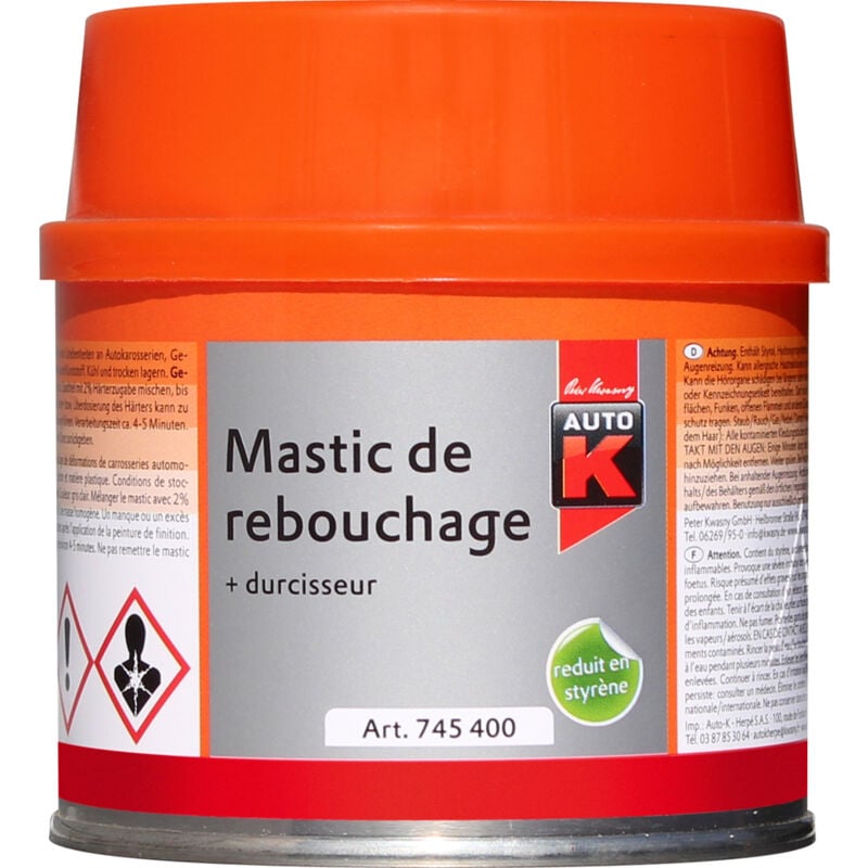Auto-k - mastic 745400 poly reb 250 remplace ref 745110 4015962771109 auto k