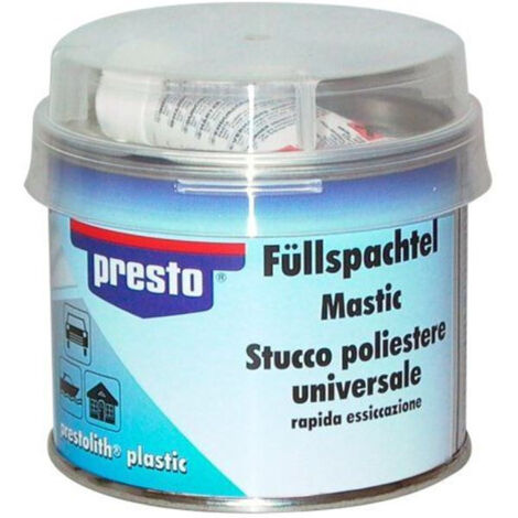 Mastic de rebouchage, (universel + durcisseur) 250g - Presto