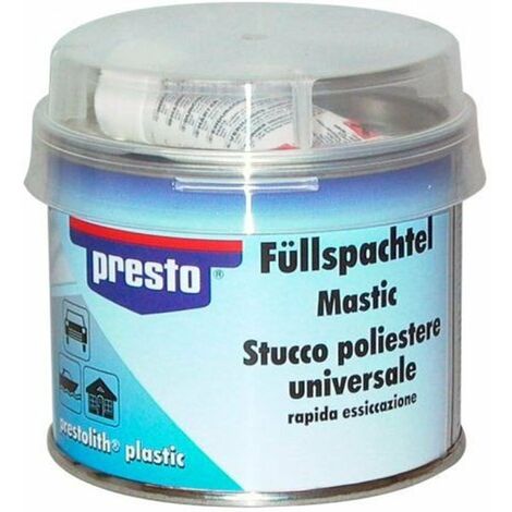 Mastic de rebouchage, (universel + durcisseur) 250g - Presto