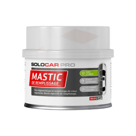Mastic de remplissage Solocar Pro avec durcisseur 500g