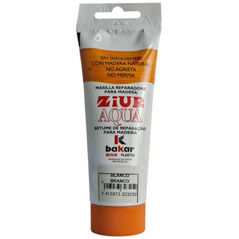 Mastic De Réparation Du Bois Ziur Aqua 150 Gr, Couleur Blanc