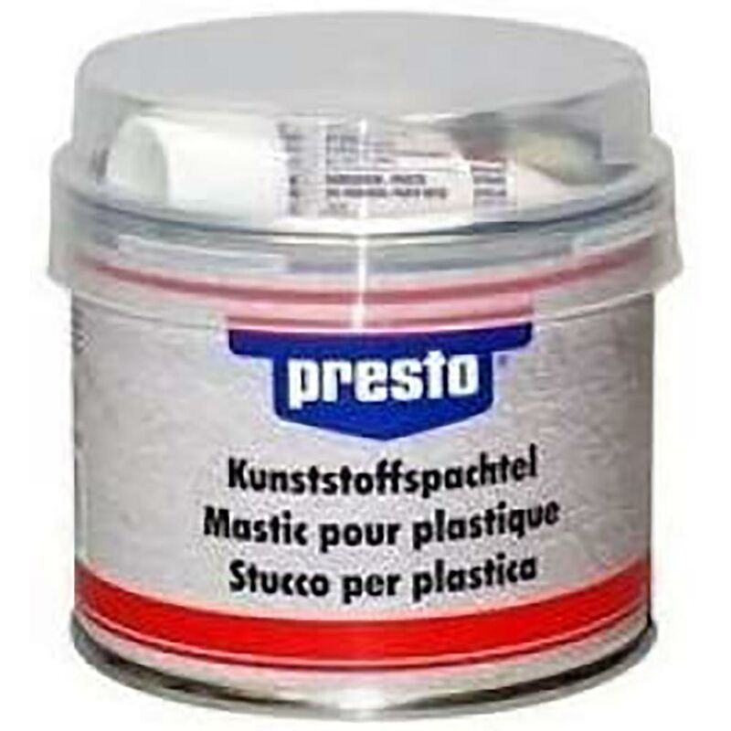 Mastic de réparation pour plastique Bicomponent 250 Gr Presto