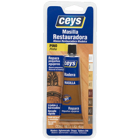 Mastic de restauration de bois de pin 40gr 505116 ceys