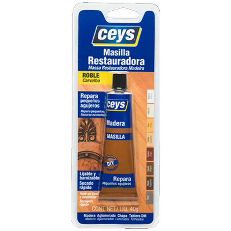 Mastic de restauration pour bois de chêne 40gr 505110 ceys