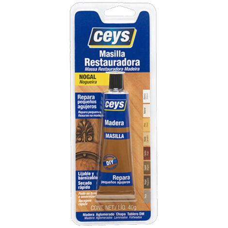 Mastic de restauration pour bois de noyer 40gr 505112 ceys