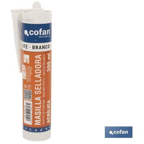 Mastic d'étanchéité acrylique 300 ml blanc