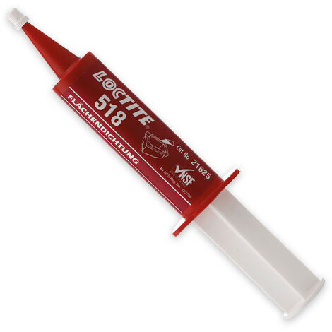 Produit d'étanchéité Loctite 518 – Gel pour joints plats – Résistance chimique – Pour surfaces en fonte, acier et aluminium – 25 ml