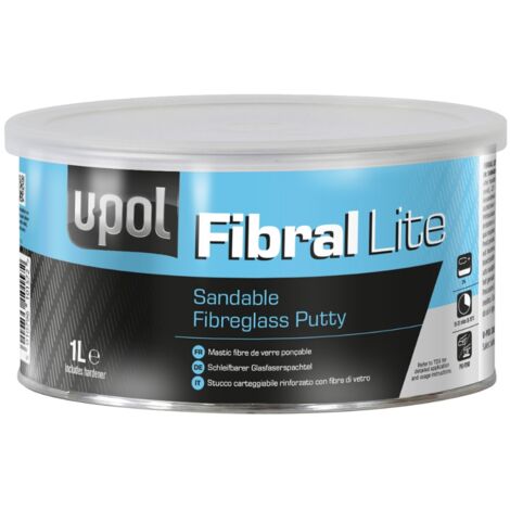 Mastic fibre de verre ponçable avec durcisseur 1L Upol