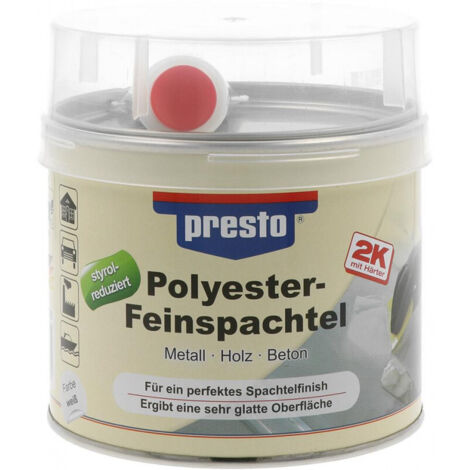 MASTIC FIN POLYESTER BEIGE 2K 100G PRESTO