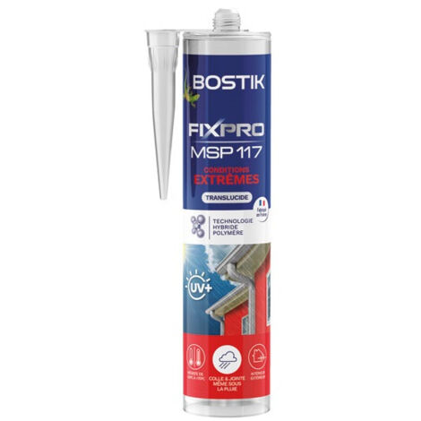 Mastic Fixpro Msp117 Conditions Extrême Translucide 290 Ml - Bostik