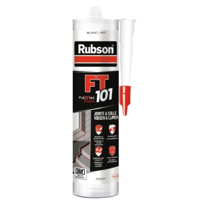 Rubson - Mastic Flextec tous matériaux ft 101 coloris blanc cartouche de 280 ml - Blanc