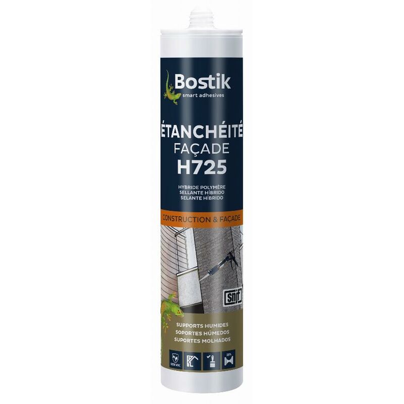 Bostik - Mastic H725 Étanchéité façade Gris béton - 30615852 - Gris Béton