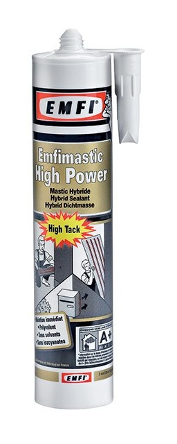 Mastic Hybride Polymere HIGH POWER Cartouche de 290ML Blanc - 75035BE003