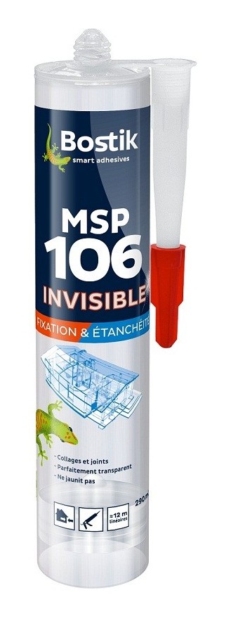 Bostik - Mastic invisible MS106 - 30601522 - Incolore
