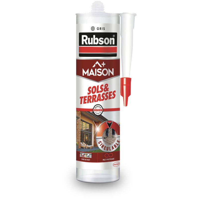 Mastic Maison Sols & Terrasses Gris 280ml - RUBSON
