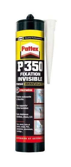 Pattex - Mastic P350 - fixation invisible - prise immédiate - 294 g