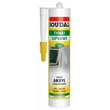 Mastic plastifiant acrylique léger 280 ml blanc