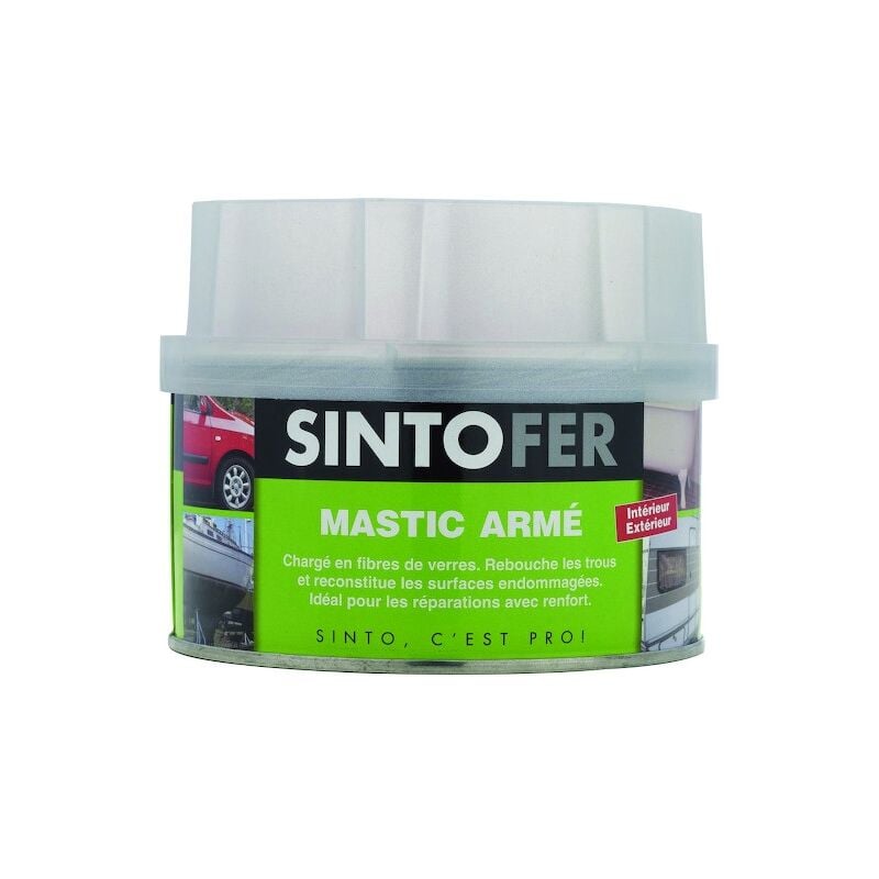Sinto - Mastic polyester fer arme - 550 g - vert clair