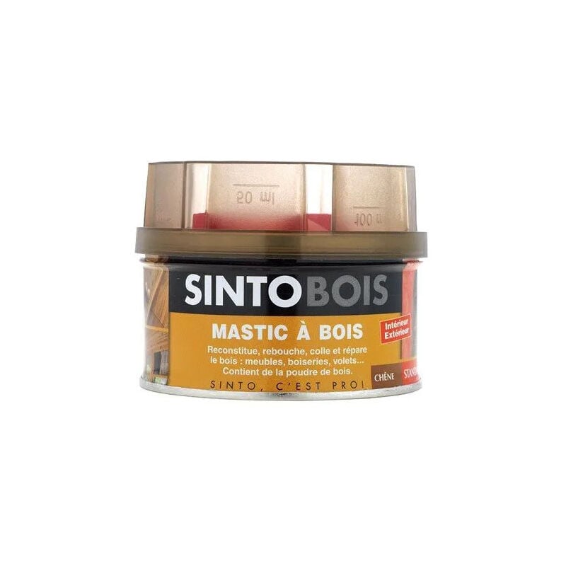 Sinto - Pate à bois bois, boite de 170ml, chêne