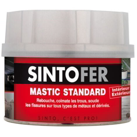 SERRURERIE-BOUTIQUE SINTO FER mastic à réparer et renforcer les métaux et dérivés 330 g