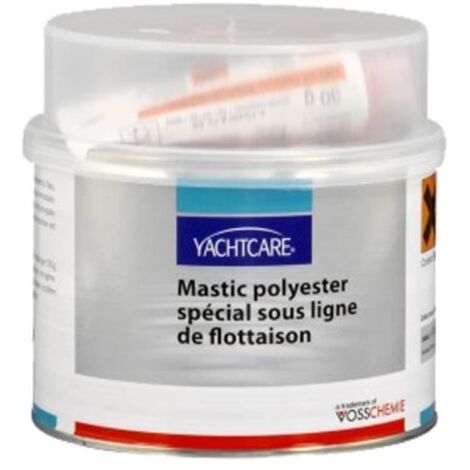 Mastic polyester Yachtcare spécial sous ligne de flottaison 500g avec durcisseur