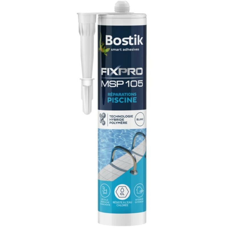 Bostik - Fixpro msp 105 joint de réparation piscine 290ml