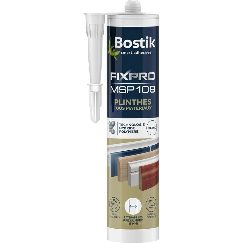 Mastic FIXpro msp 109 Plinthes tous matériaux 290 ml - Bostik