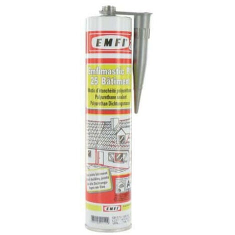 Mastic polyuréthane gris EMFI PU 25 bâtiment 300ml