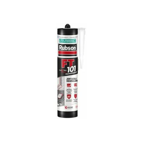 Mastic polyvalent en polymère Flextec FT101 (coloris: transparent, blanc, gris, noir, ton pierre, tuile) - plusieurs modèles disponibles