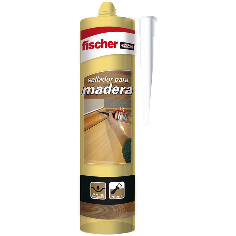 Mastic pour bois couleur pin Fischer 310ml 98693