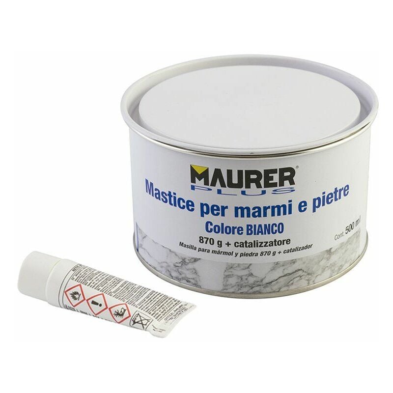 Mastic pour marbre 500 ml. Couleur blanche