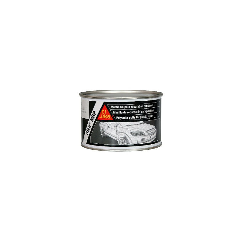 Mastic pour réparation des plastiques MRP Plastic - Gris - 500ml - Gris - Sika